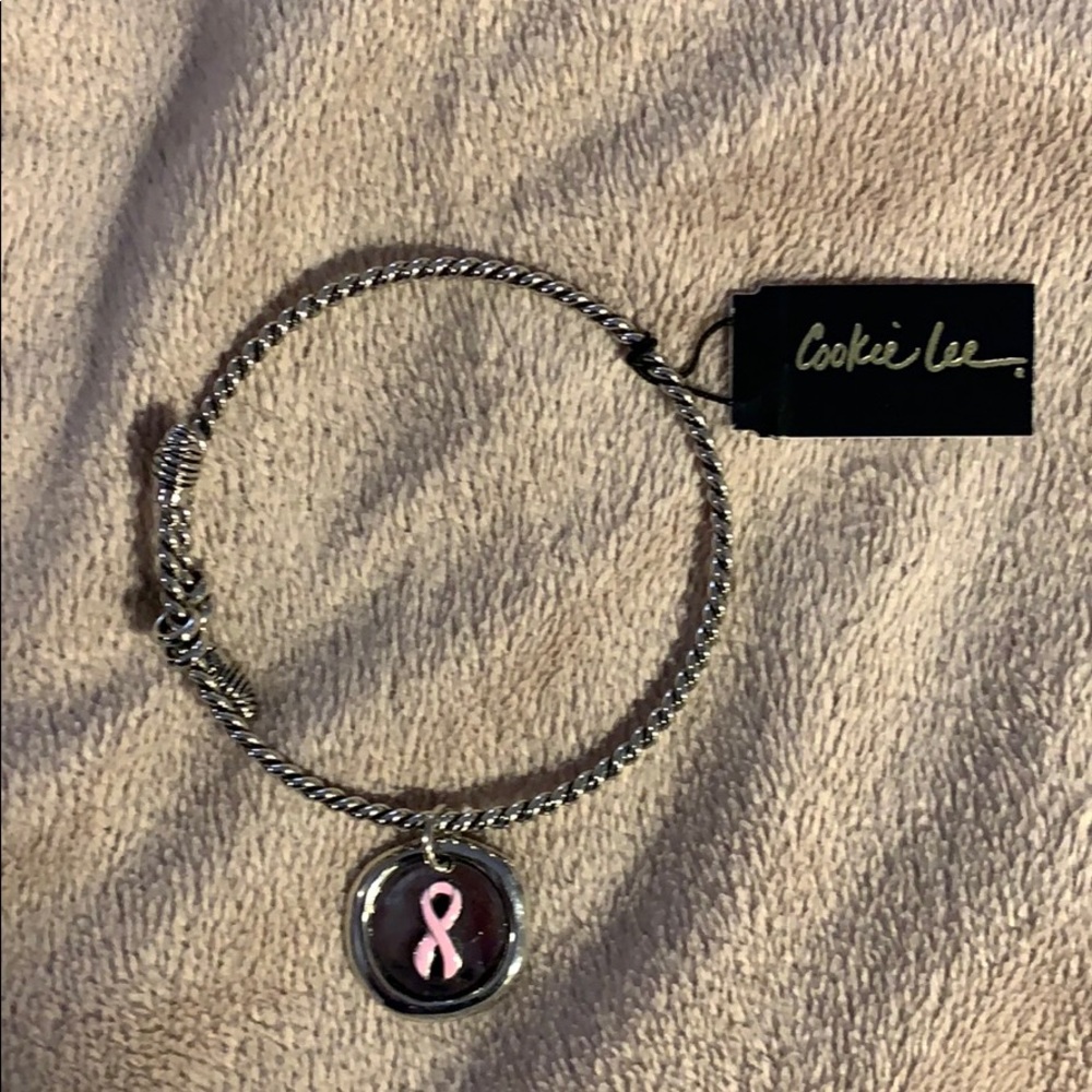 Cookie Lee Pink Ribbon Bracelet